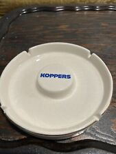 Koppers Ash Tray 7”dia Gold Rim Vintage picture