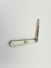 Vintage JD&S Mother of Pearl Engraved Pocket Knife picture