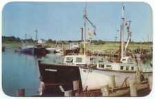Fishing Trawlers Boats Cape Cod Harbor MA Postcard Massachusetts picture