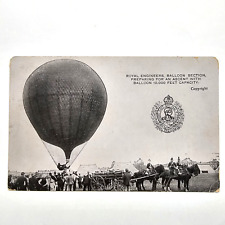 Royal Engineers Balloon Section VTG Postcard Posted RPPC England WW1 118 picture