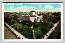 Columbus OH-Ohio, Aerial Of State Capitol, Antique, Vintage c1931 Postcard picture