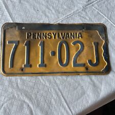 Vintage Pennsylvania KEYSTONE STATE License Plate # 711-02J 1960-70’s? picture