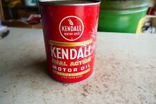 Vintage empty Quart Oil Can Kendall Dual Action Lot 24-6-A picture