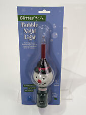GKI Bethlehem Lighting Snowman Christmas Winter Glitter Plug In Night Light NIP picture