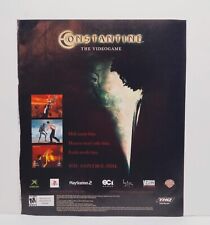 Constantine The Videogame Vintage 2005 Print Ad Poster Official Art PS2 Xbox  picture