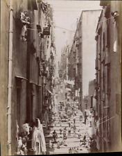 Giacomo Brogi, Italy, Naples, Vicolo del Ballonetto in Santa Lucia, vintage albu picture