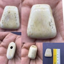 Rare Authentic Old Bactrian Greco Small Amulet Bead Rare Hard Stone picture