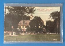 Saratoga Lake New York NY White Sulphur Springs Hotel Vintage Postcard picture