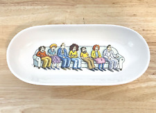 Fishs Eddy The In Crowd Roz Chast New Yorker Cartoonist Dish Tray Collectible picture