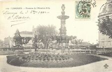 CPA 87 - LIMOGES (Upper Vienna) - City Hall Fountain - Back Undivided picture