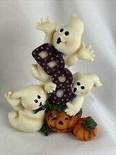 Frightening Friends Collection Ghost Trio Figurine Artisan Flair Porcelain 5” picture