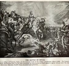 1914 Napoleon Bonaparte Battle of Rivoli Art Print Antique Military Collectible picture