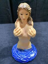 CM - Rare 5.5” Siren/Woman Nude Coming Out Of Water Resin Figure. VTG picture