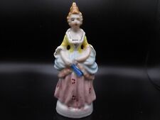 Vintage Occupied Japan Colonial Woman Figurine Pink Skirt Yellow Top 5 1/4