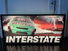 VTG Interstate Batteries Electric Light Up Sign W/ NFL Logo Rare One Of A Kind picture