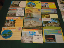 Vintage Fold-Out  Souvenir Folders Lot of 12 IA CA WY WA MO VA MI NY PA & More picture