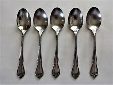 vintage 1881 ROGERS STAINLESS FLATWARE CHATELAINE TRUE 5 soup spoons picture