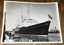 HMY Britannia Queen Elizabeth II Prince Philip Yacht Original Press Photo 1959 picture