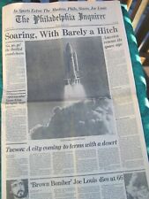 VTG Columbia Space Launch Philadelphia Inquirer Newspaper Headline 1981 picture