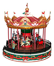 Lemax Santa Carousel Adaptor LED Lights Musical Merry Go Round Animals LARGE picture