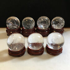3Pcs AAA Natural Clear Quartz Sphere Healing Chakra Crystal Ball Decor Gift 60mm picture