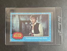 1977 Topps Star Wars Series 1 Blue Space Pirate Han Solo #4 Rookie Card RC picture