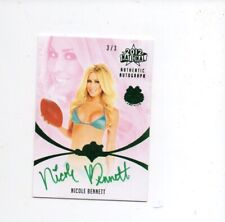 2023 Benchwarmer Emerald Archive National auto Nicole Bennett 3/3 green foil picture