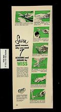 1952 Seven Scissors Shears Wiss Vintage Print Ad 21350 picture