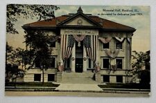 Rockford IL Illinois Memorial Hall Decorated for Dedication 1903 1911 Postcard picture