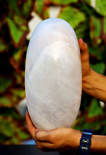 265MM White Azeztulite Lingam Natural Rock & Minerals Meditation Gemstone Lingam picture