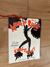 Bal Du Moulin Rouge Paris programme from 1978 – Lisette Matidor. Doriss Girls picture