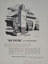 1942 J. Walter Thompson Company Fortune WW2 Print Ad Q1 Gas Station Misnomer picture