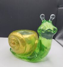 Adorable Handmade Acrylis Snail Trinket Candle Holder 6 Inches Wide By 5