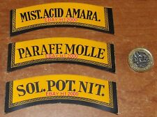 XXXXX RARE ANTIQUE  ORIGINAL LATIN APOTHECARY LABELS - ONE OFF LISTING 150 YEARS picture