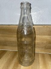 RARE Vtg 1975 - 10 oz Dr Pepper Embossed Clear Glass Bottle - One-Way Bottle picture