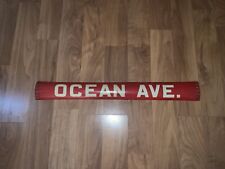 NYC BUS ROLL SIGN SECTION BROOKLYN NEW YORK CITY TRANSIT OCEAN AVENUE BKLYN NY picture
