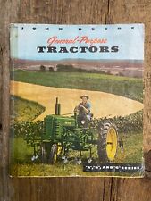 Vintage 1940's John Deere General Purpose Tractors A B G Series Brochure Catalog picture