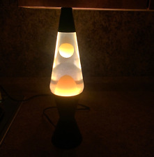 Vintage Lava Lamp Lite Light H8425 See Video #8425 8000 2003 Yellow Black Base picture