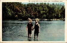 Postcard Little Tots In Mill Creek Park Youngstown Ohio Jan 16 1931 White Border picture