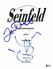 JERRY SEINFELD LARRY DAVID SIGNED SEINFELD AUTOGRAPHED PILOT FULL SCRIPT BECKETT picture