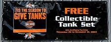 2004 Harley Davidson Dealer Showroom Banner Tis the Season To Give Tanks 36 x 96 picture
