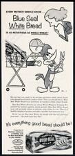 1959 Woody Woodpecker art Blue Seal Bread vintage print ad picture
