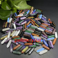 100pc Wholesale Natural Mixed Obelisk Quartz Crystal Wand Double Point Healing picture