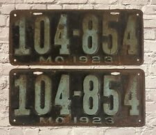 1923 Missouri License Plate Pair 104-854 picture