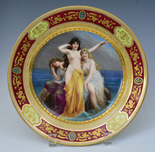 Antique porcelain ROYAL VIENNA cabinet plate, The Seirenes (Sirens), circa 1910 picture