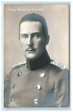 RPPC German Royalty Herzog Albrecht von Wurttemberg Real Photo Postcard WWI picture