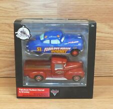 Disney Store Fabulous Hudson Hornet & Smokey Die Cast Twin Pack Cars  picture