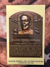Buck Leonard Postcard- Baseball Hall of Fame Induction Plaque - Photo - Negro Lg picture