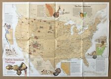 Map National Geographic Native American Heritage 1991 picture