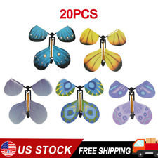 20 Pack Magic Flying Butterfly Flutter Flyers Toys Color Random New USA picture